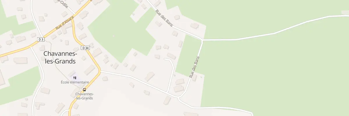 Plan du 23 Rue des Bans à Chavannes-les-Grands