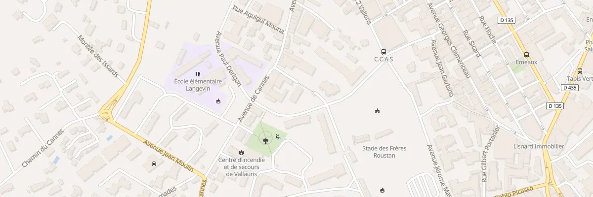 Plan du 292 Av Anciens Combattants Afr N à Vallauris