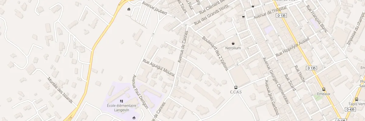Plan du 9027 Av de Cannes à Vallauris