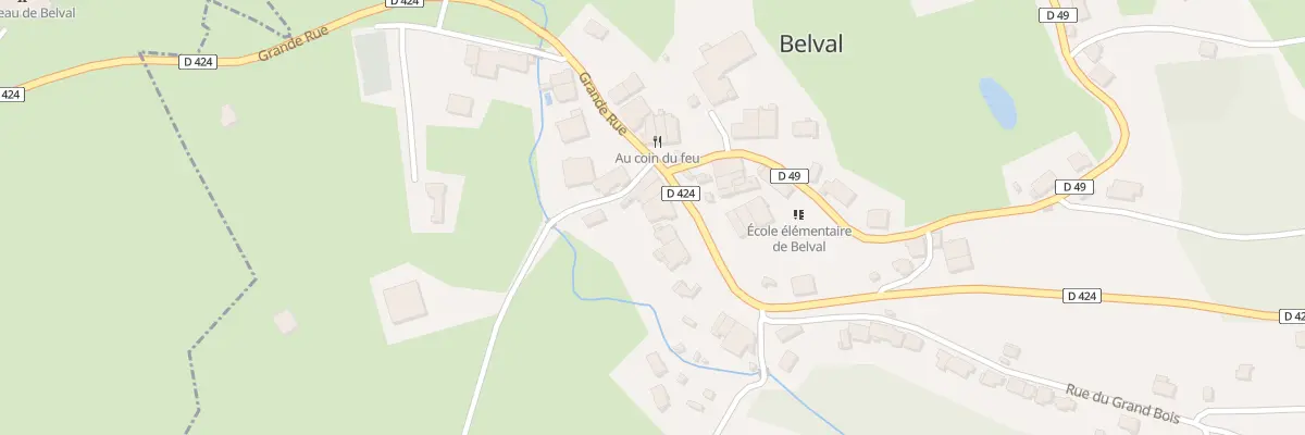 Plan du 28 Gr Grande Rue à Belval