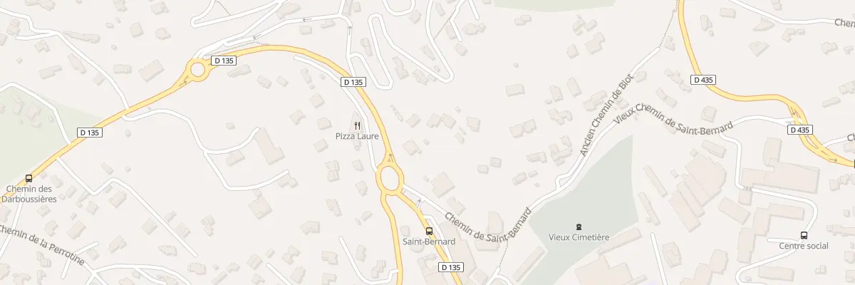 Plan du 134 Rte de Grasse à Vallauris