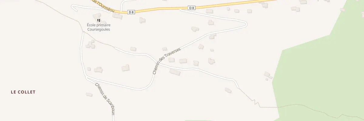 Plan du 53 Che de la Téoulière à Coursegoules