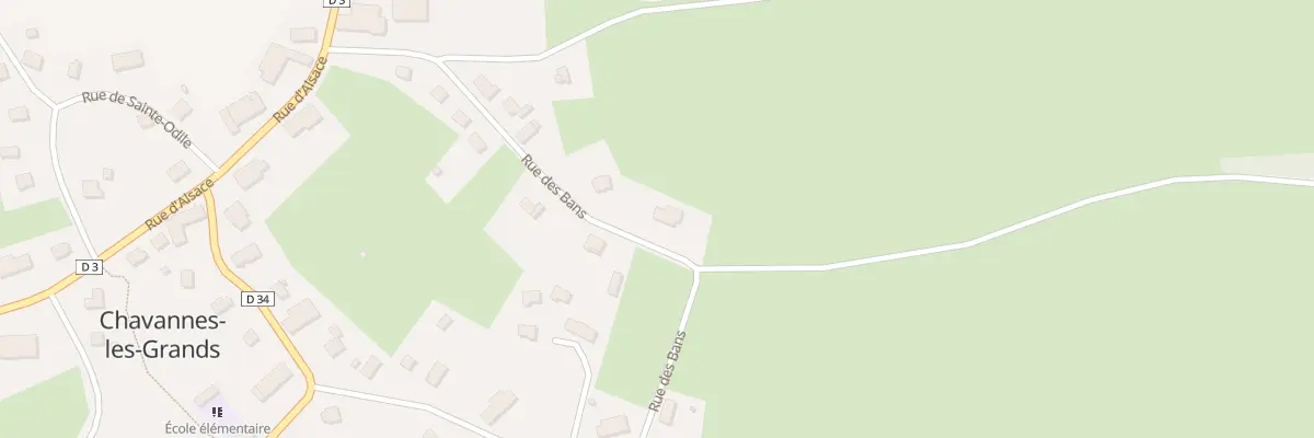 Plan du 18 Rue des Bans à Chavannes-les-Grands
