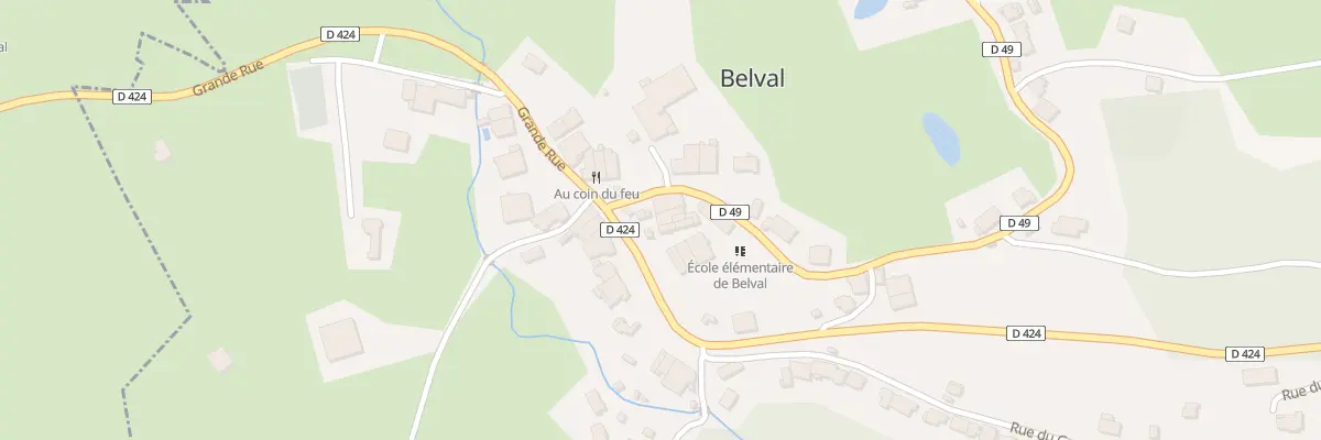 Plan du 15 Gr Grande Rue à Belval