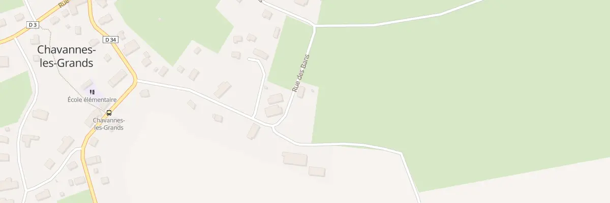 Plan du 12 Rue des Bans à Chavannes-les-Grands