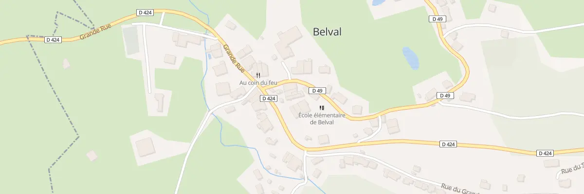 Plan du 17 Gr Grande Rue à Belval