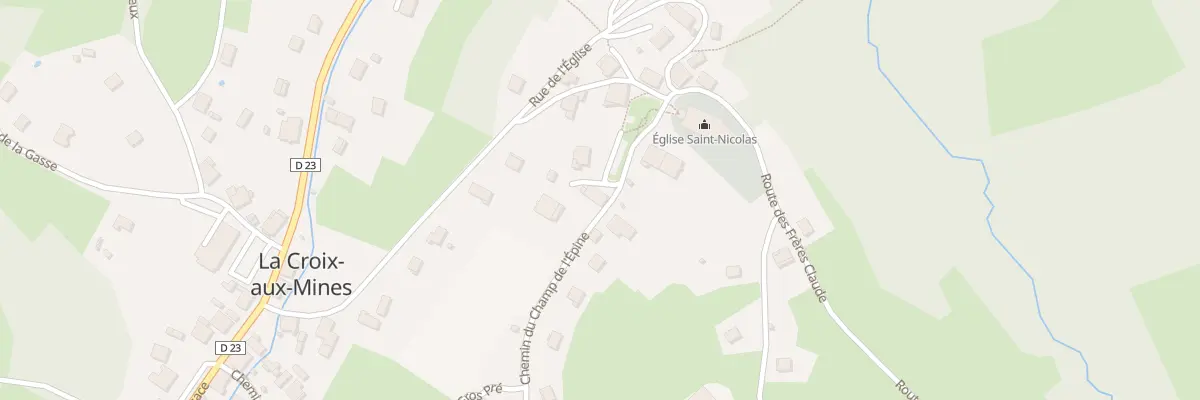 Plan du 4 Che du Champ de l’Epine à La Croix-aux-Mines