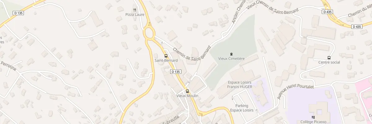 Plan du 62 Che de Saint Bernard à Vallauris