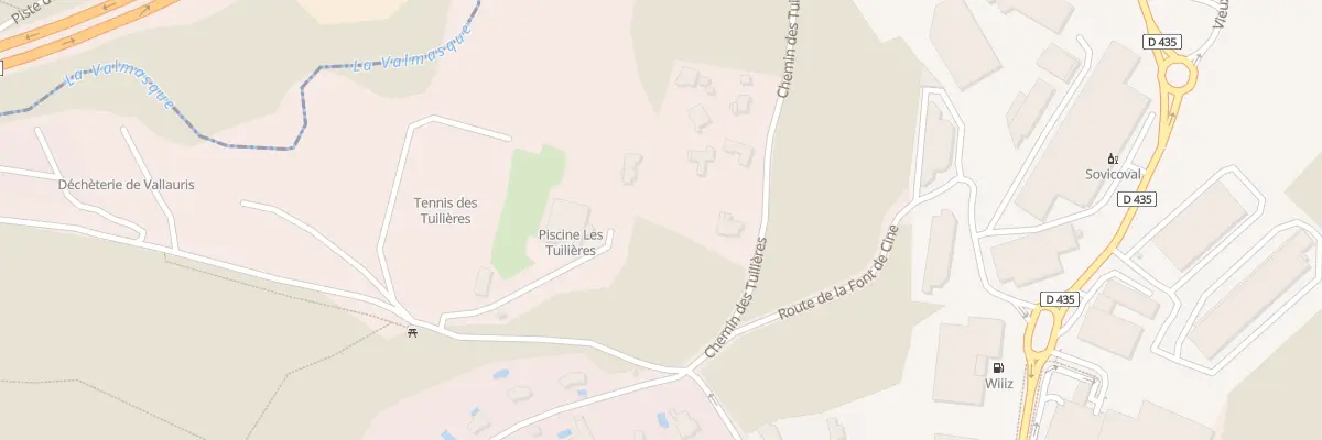 Plan du 595A Che des Tuilières à Vallauris