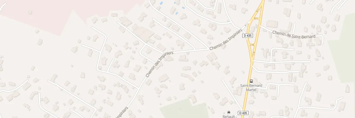 Plan du 946 Che des Impiniers à Vallauris