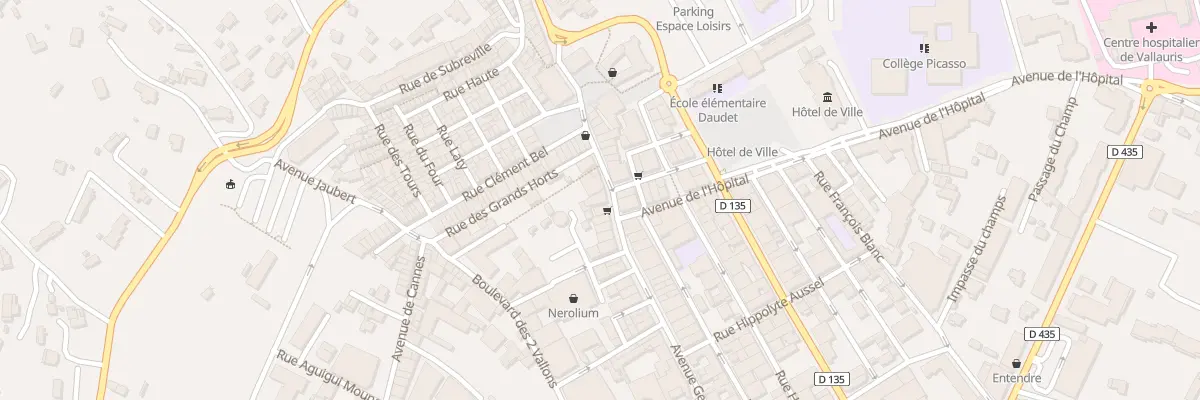 Plan du 6 Av Georges Clémenceau à Vallauris