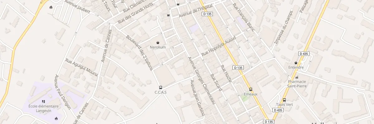 Plan du 34B Av Georges Clémenceau à Vallauris