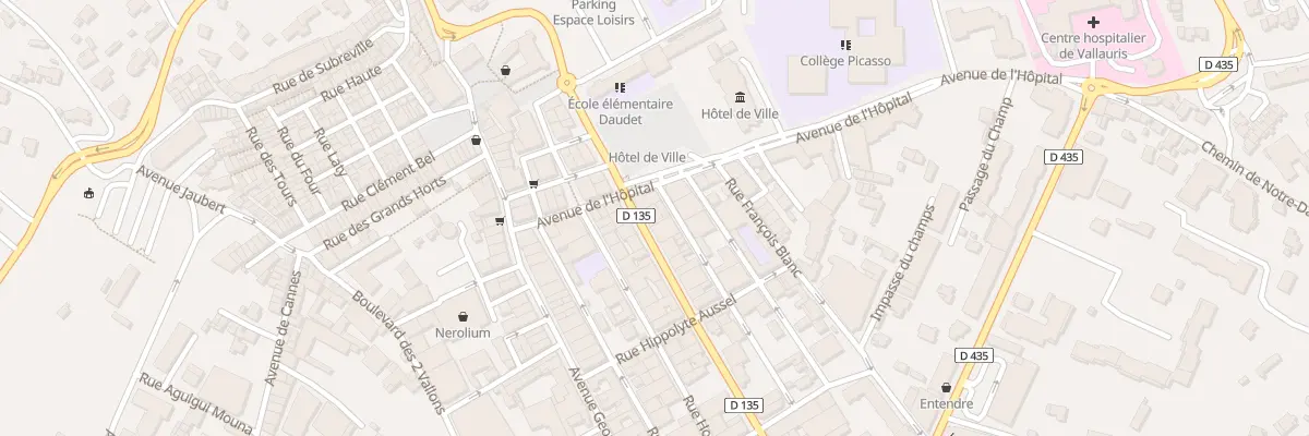 Plan du 1 Bd Jacques Ugo à Vallauris