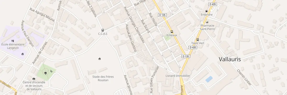Plan du 46 Av Georges Clémenceau à Vallauris