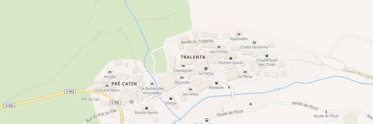 Plan du 5086S Le Tralenta à Bonneval-sur-Arc