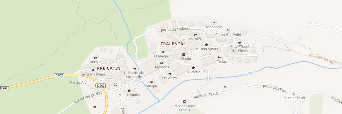 Plan du 5243 Le Tralenta à Bonneval-sur-Arc