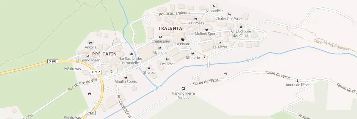 Plan du 5264 Le Tralenta à Bonneval-sur-Arc
