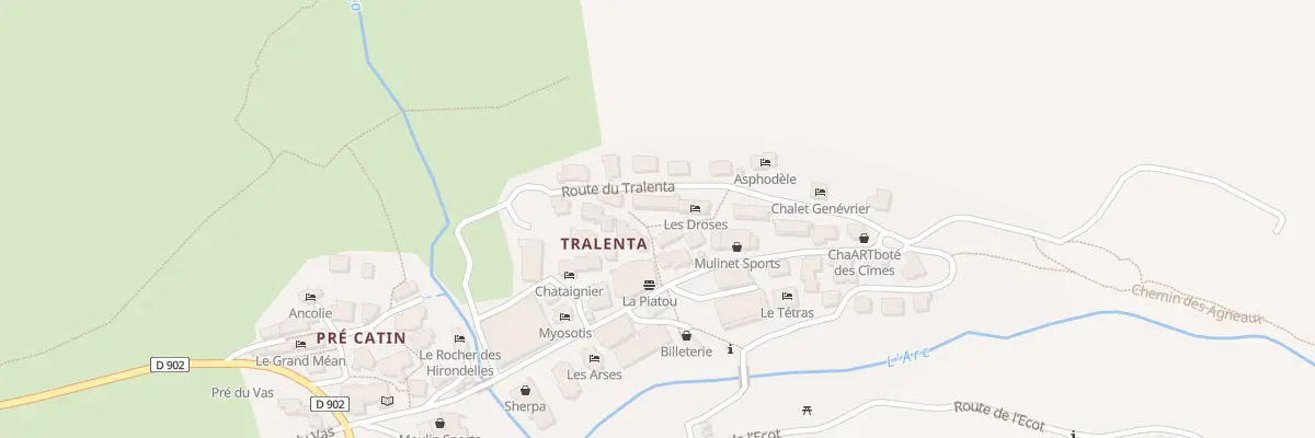 Plan du 5083 Imm La Clairiere à Bonneval-sur-Arc