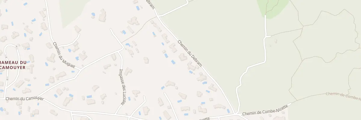 Plan du 7270 Che du Debram à Roquefort-les-Pins