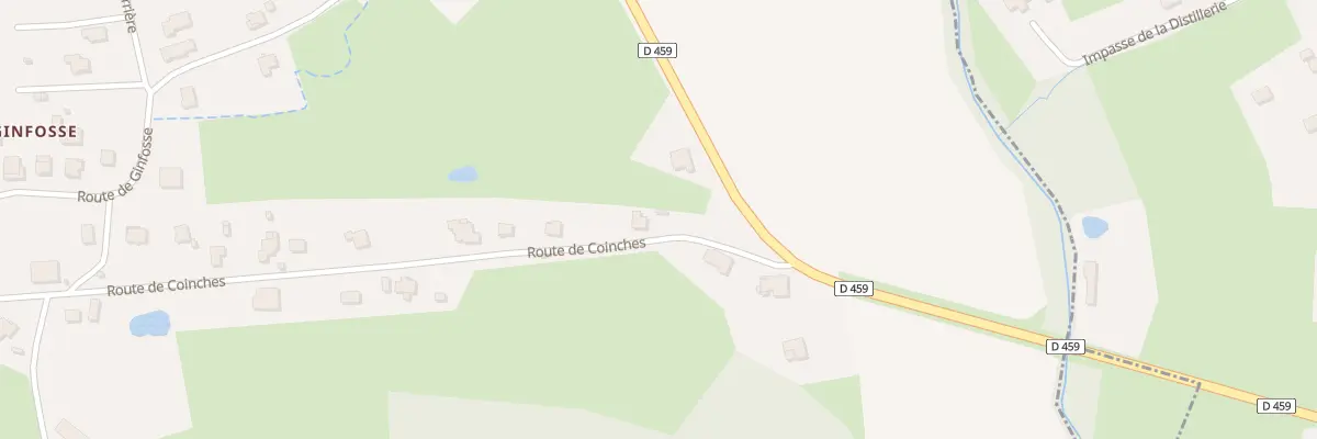 Plan du 94 Rte de Coinches à Raves