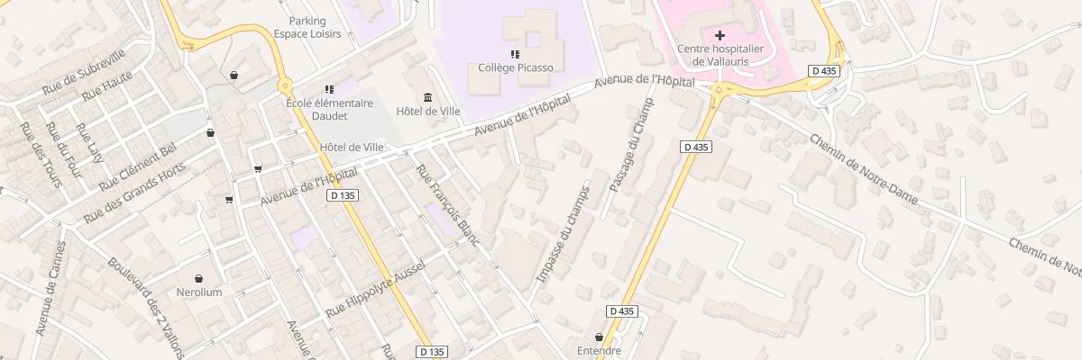 Plan du 22 Rue Marcel Elmo à Vallauris