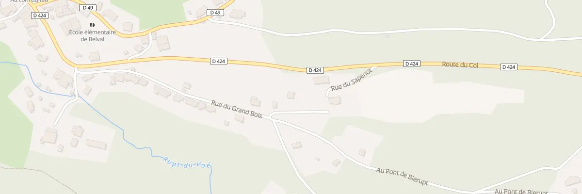 Plan du 2B La Sapenot à Belval