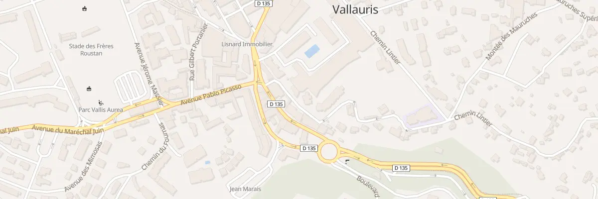 Plan du 67D Av Georges Clémenceau à Vallauris
