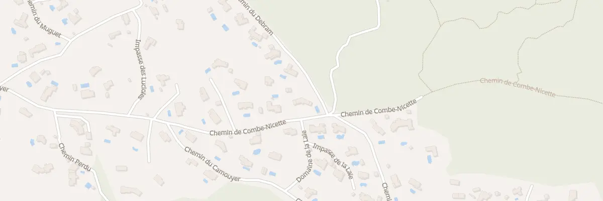 Plan du 239 Che Combe Nicette à Roquefort-les-Pins