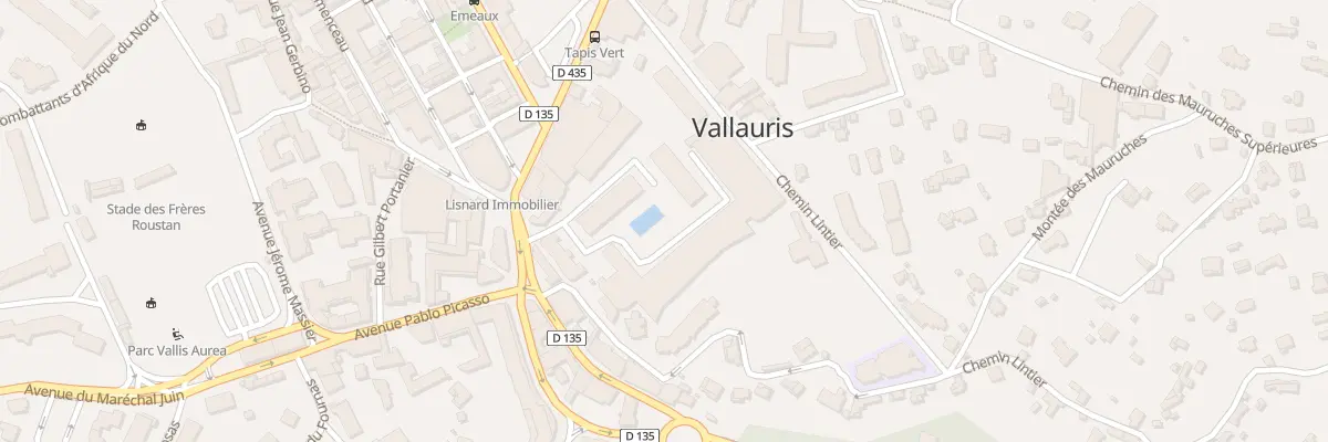 Plan du 67C Av Georges Clémenceau à Vallauris