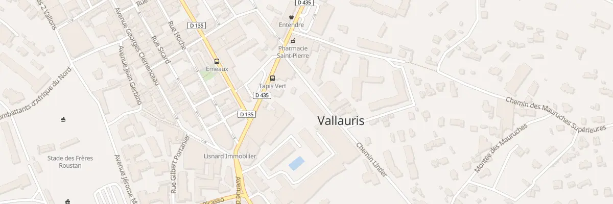 Plan du 68 Che Lintier à Vallauris