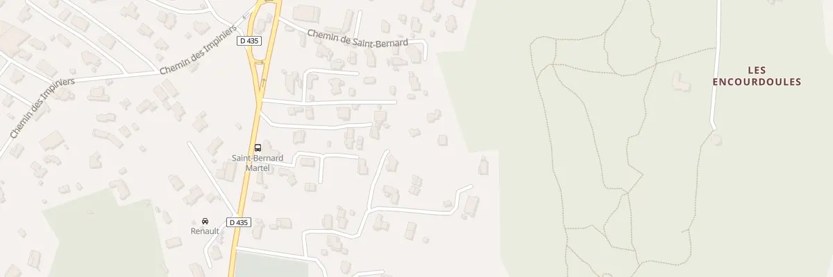Plan du 1070 Che de Saint Bernard à Vallauris