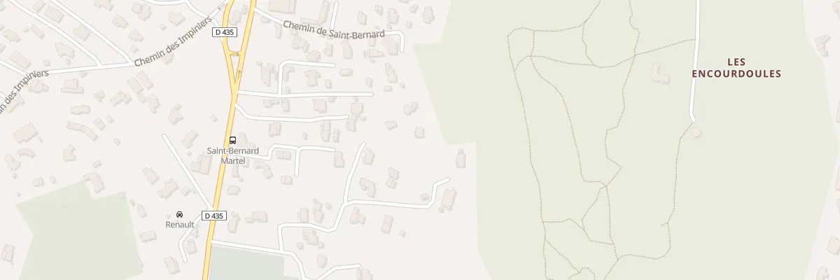 Plan du 1070E Che de Saint Bernard à Vallauris