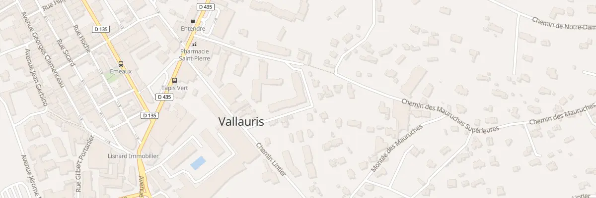 Plan du 165D Che Lintier à Vallauris