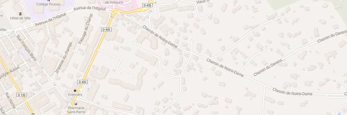 Plan du 148 Che Notre Dame à Vallauris