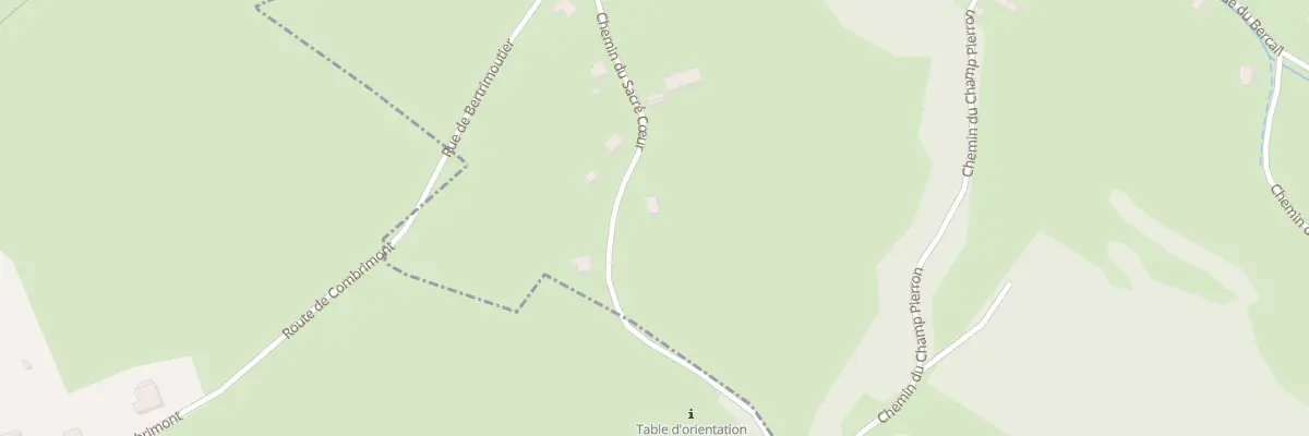 Plan du 3 Che du Sacre Coeur à Combrimont