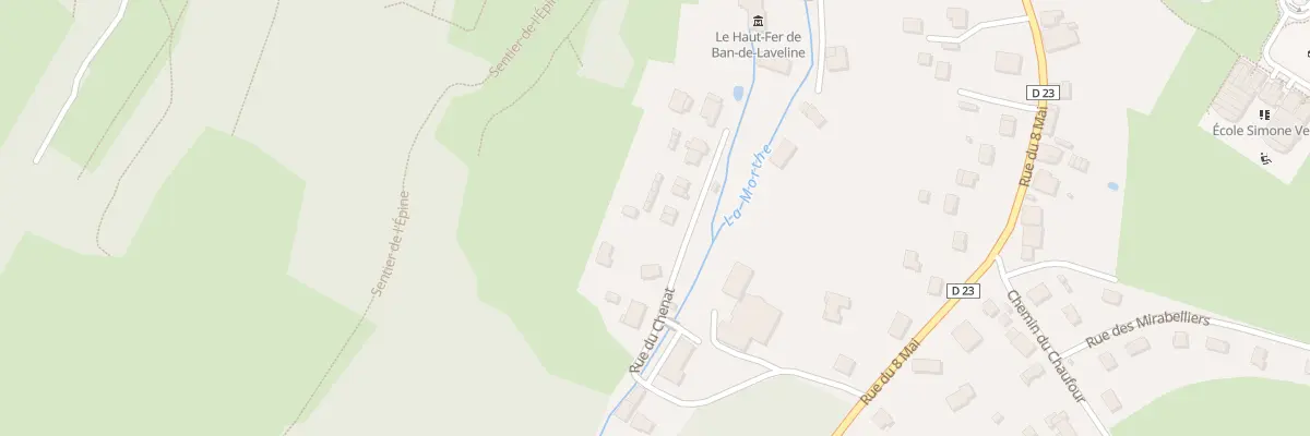 Plan du 13 Rue du Chenat à Ban-de-Laveline