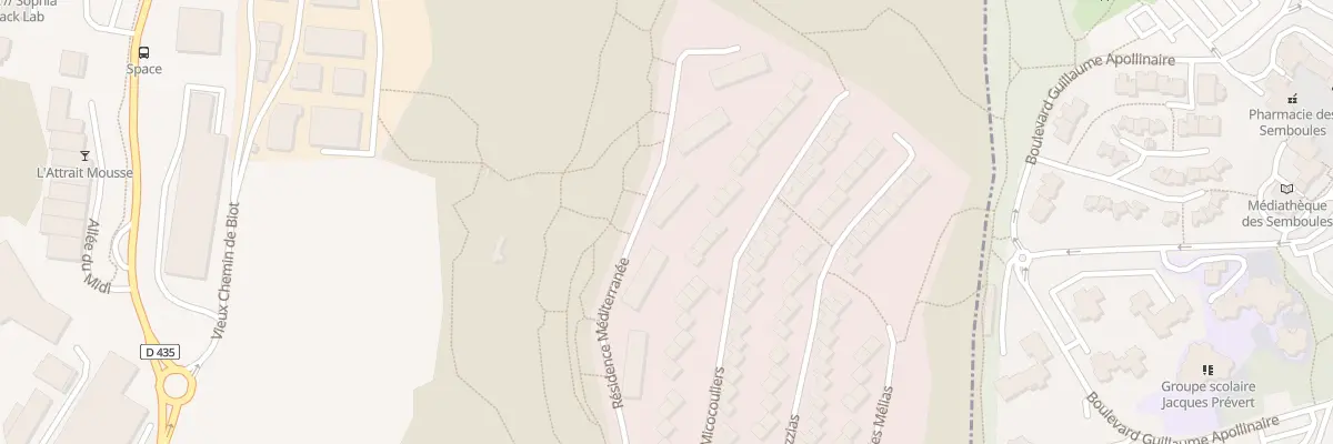 Plan du 410 Che du Puissanton à Vallauris