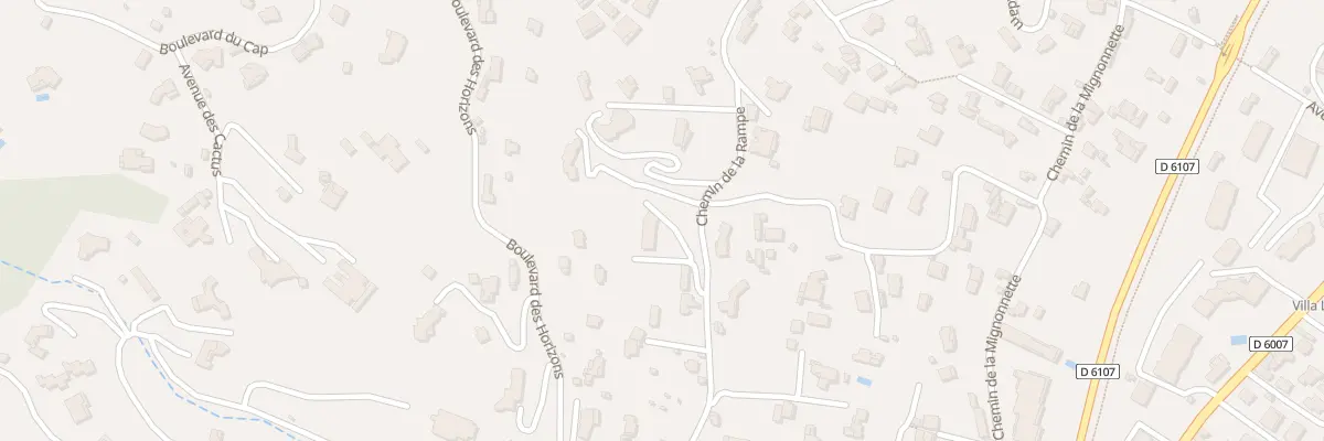 Plan du 890 Che de la Rampe à Vallauris