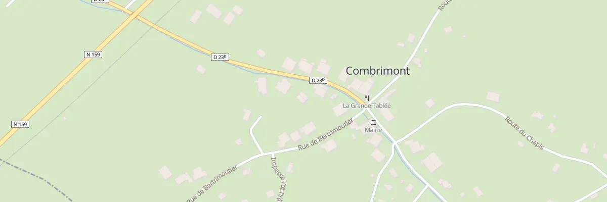 Plan du 1B Rue de la Fave à Combrimont