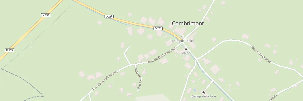 Plan du 4 Rue de Bertrimoutier à Combrimont