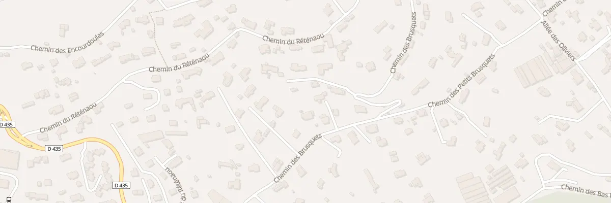 Plan du 545 Che des Brusquets à Vallauris