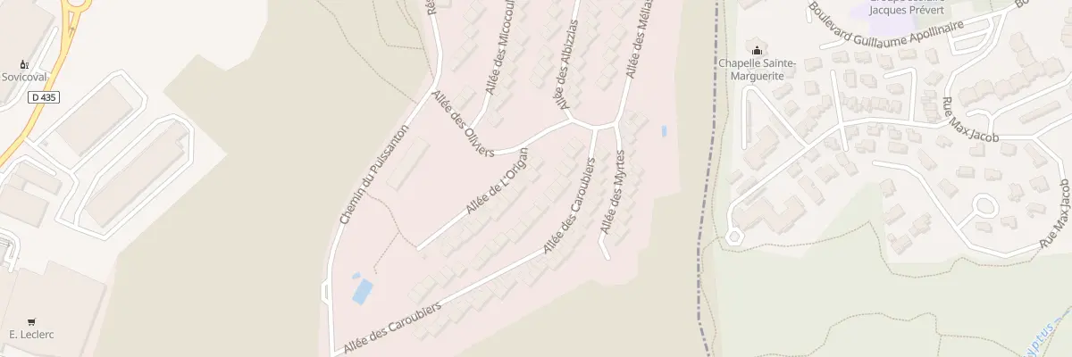 Plan du 3 All de l’Origan Puissanton à Vallauris