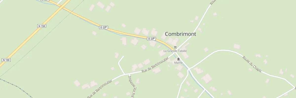 Plan du 1B Rue de la Fave à Combrimont