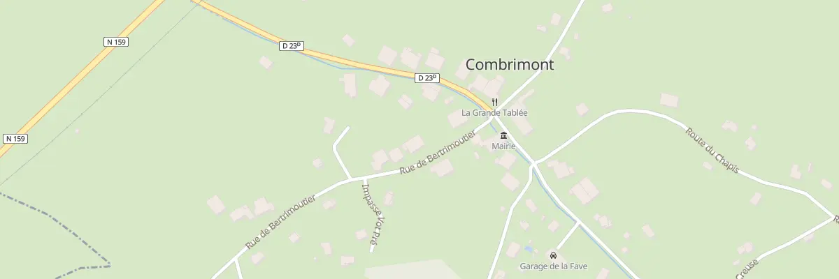 Plan du 4 Rue de Bertrimoutier à Combrimont