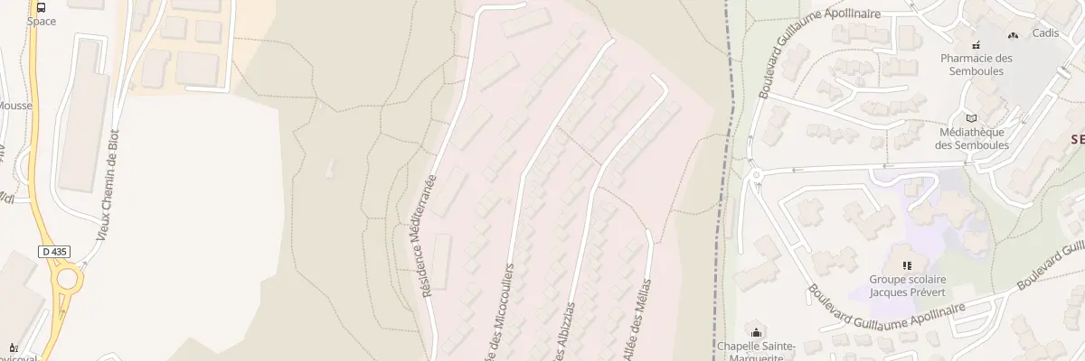 Plan du 36 All Micocouliers Puissanton à Vallauris