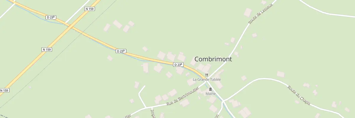 Plan du 10 Rue de la Fave à Combrimont