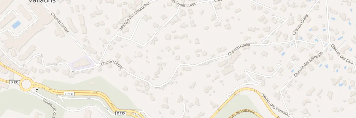 Plan du 701 Che Lintier à Vallauris