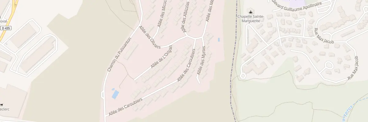 Plan du 12 All des Caroubiers Puissanton à Vallauris