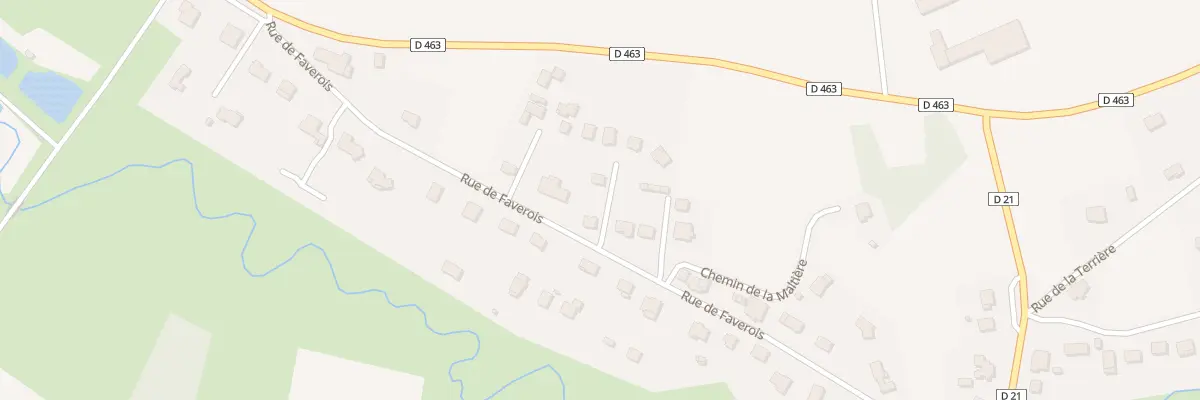Plan du 20A Rue de Faverois à Florimont