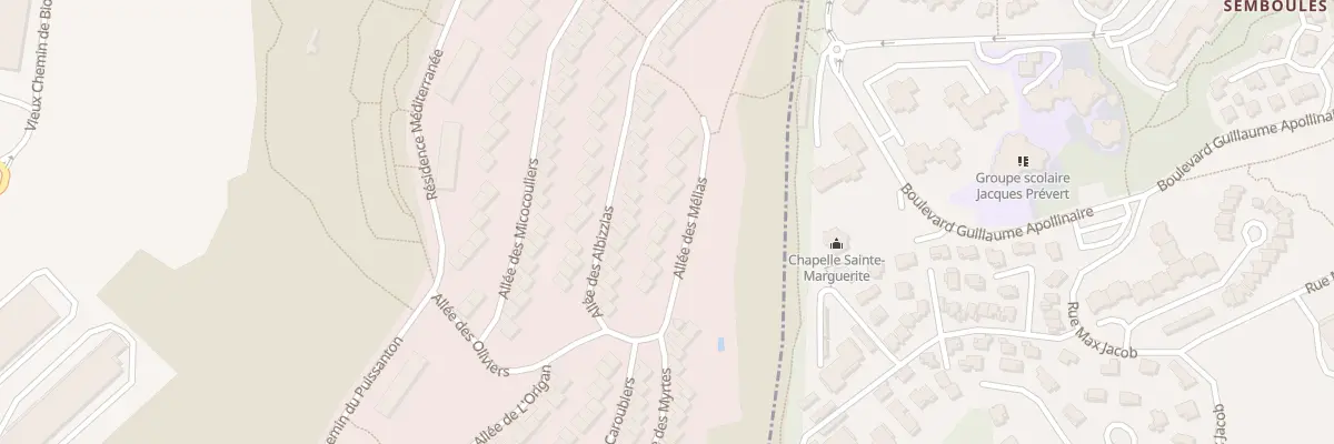 Plan du 9 All des Melias Puissanton à Vallauris